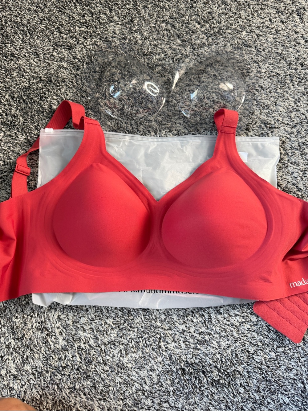 Madam Muse L Seamless Wireless Bra - Red